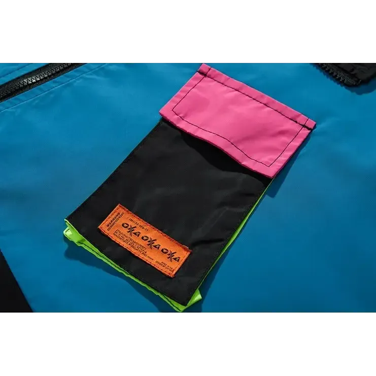 Y2K Windbreaker Track Jacket for Retro Style and Comfort