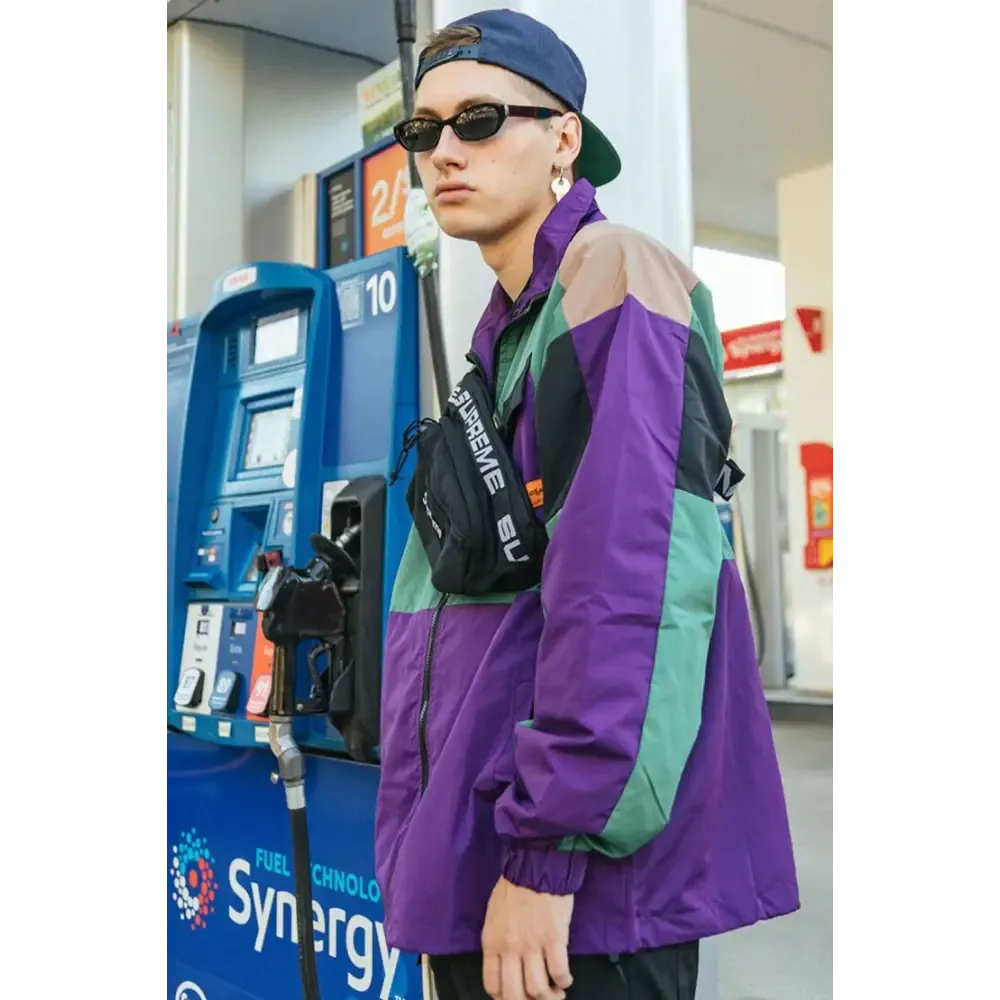 Y2K Windbreaker Track Jacket for Retro Style and Comfort