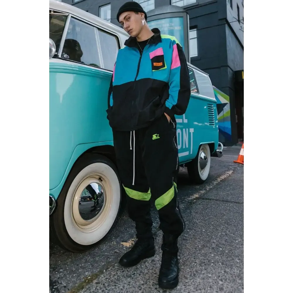 Y2K Windbreaker Track Jacket for Retro Style and Comfort