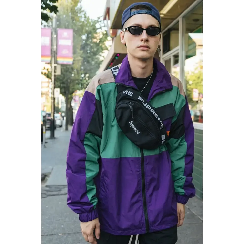 Y2K Windbreaker Track Jacket for Retro Style and Comfort