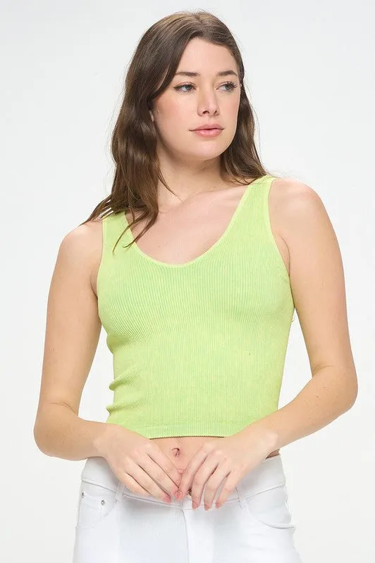 Yelete Seamless Reversible Ribbed Tank