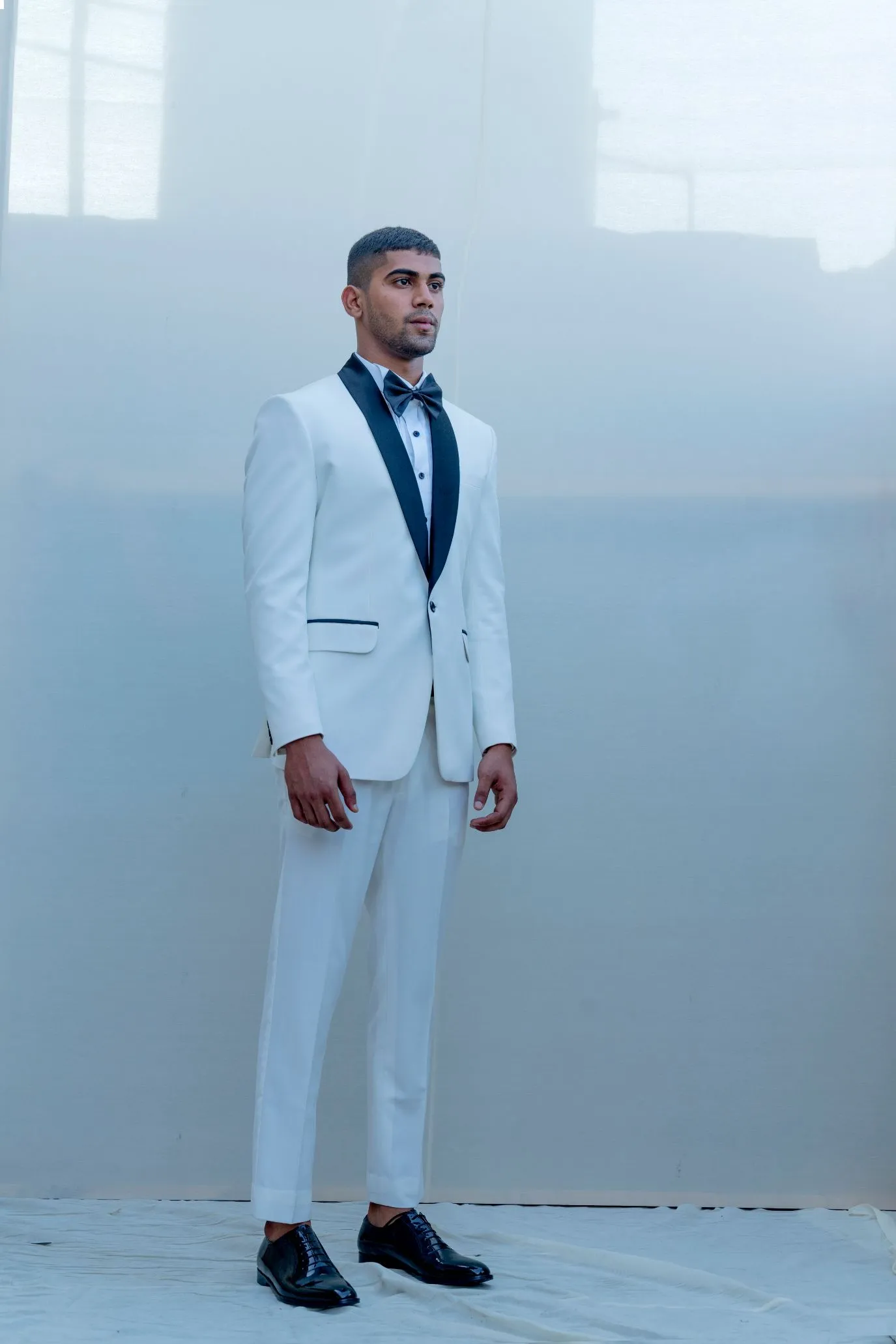 Yin- White Tuxedo Set