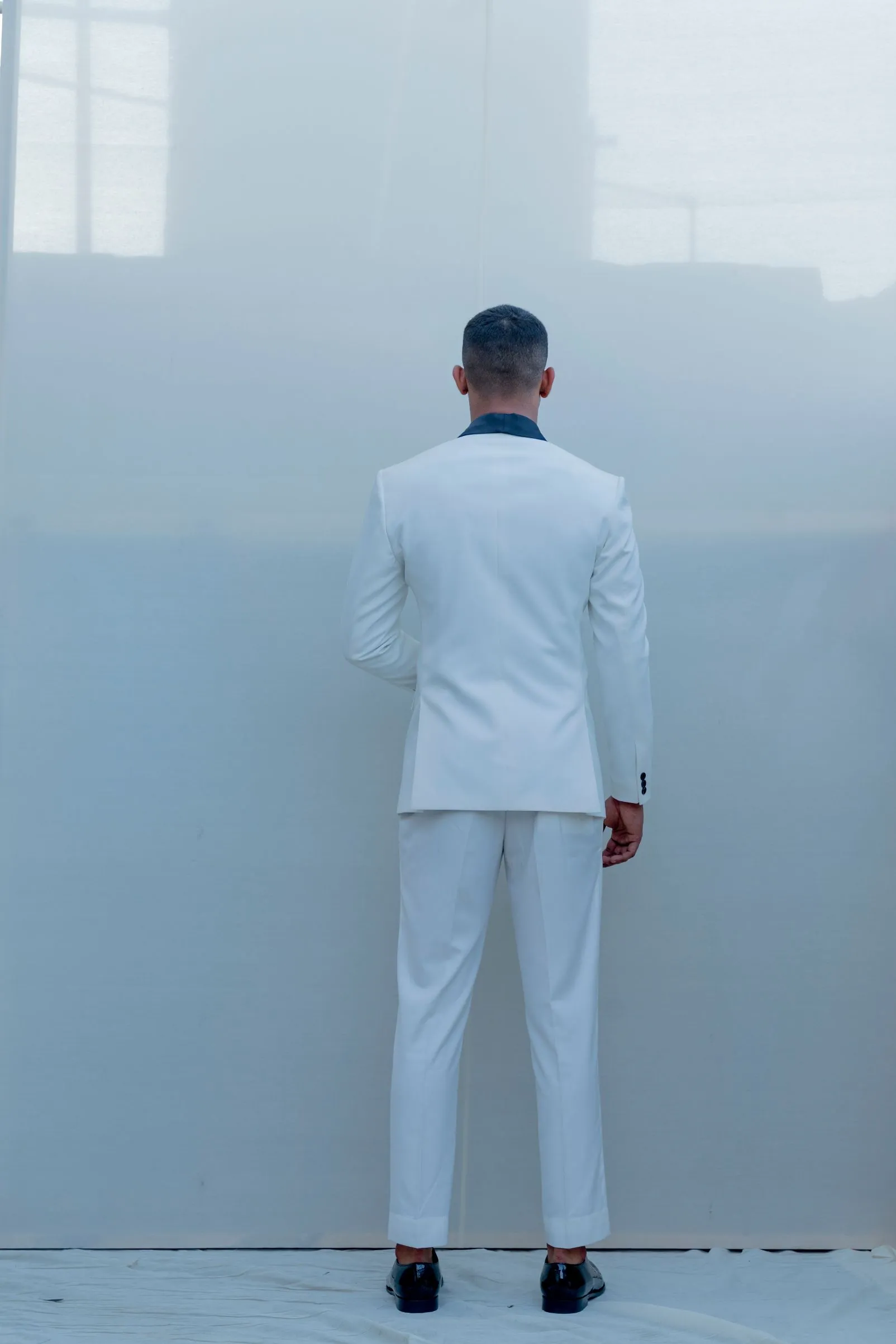 Yin- White Tuxedo Set