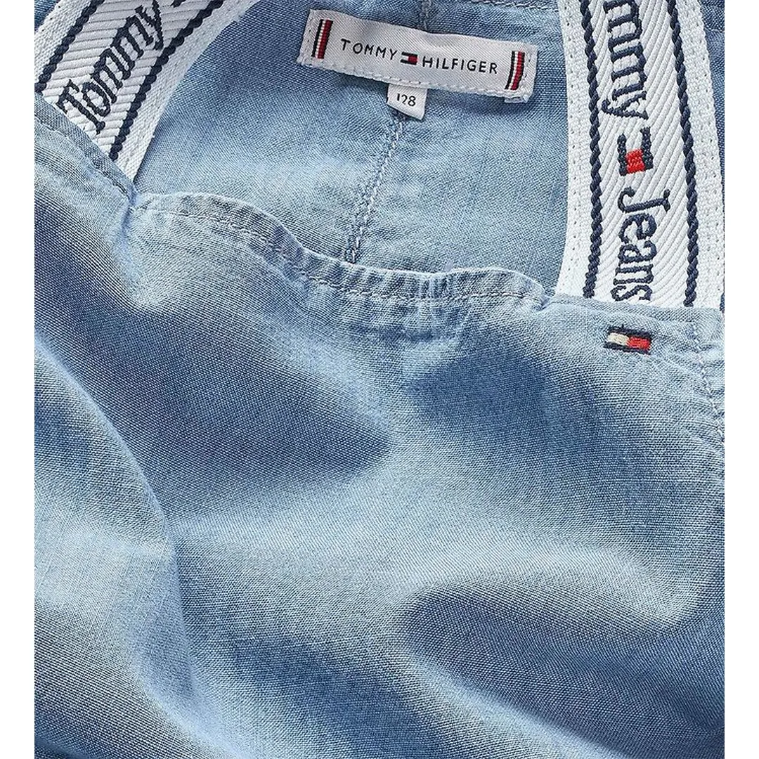 Yocell Strap Denim Dress