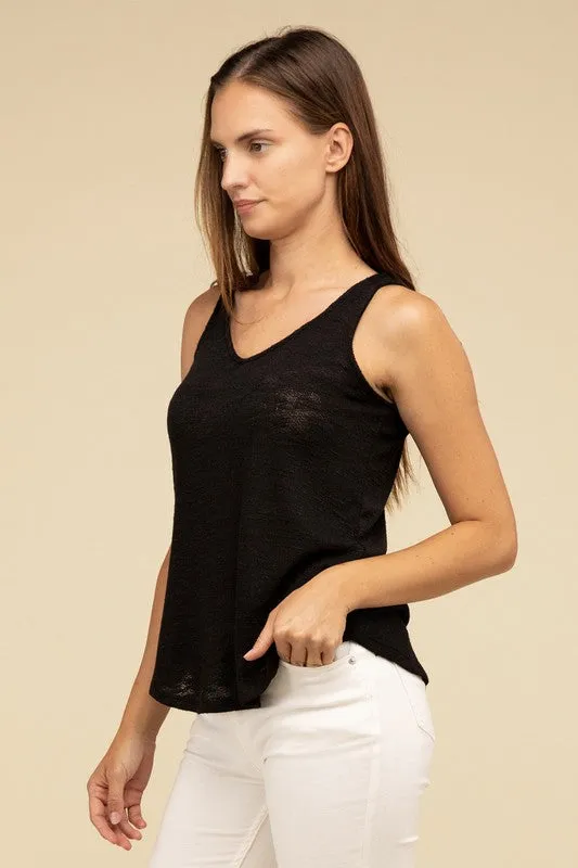 Zenana V Neck Sleeveless Cami Top