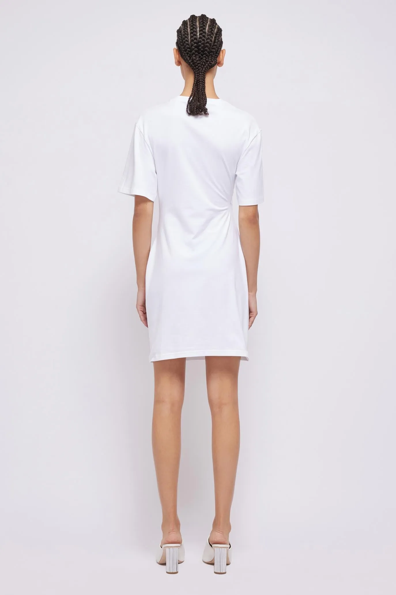 ZEUS S/S DRAPPED T-SHIRT DRESS
